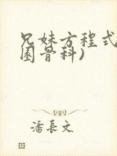 兄妹方程式(校园骨科)