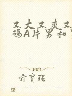 又大又爽又黄无码A片男和男