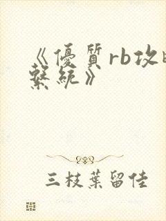 《优质rb攻略系统》