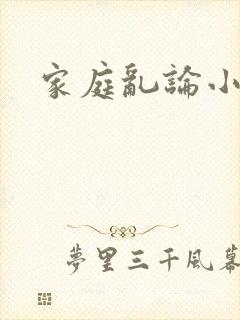 家庭乱论小说