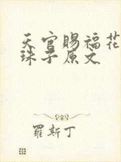 天官赐福花怜塞珠子原文