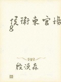 侯卫东官场笔记8