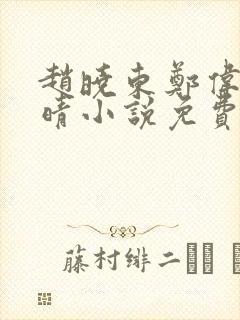 赵晓东郑伟吴雪晴小说免费阅读