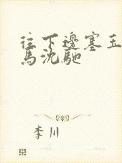 往下边塞玉器骑马沈驰