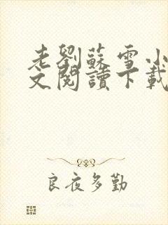 老刘苏雪小说全文阅读下载