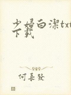 少妇白洁txt下载