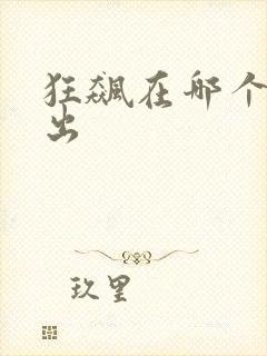 狂飙在哪个台播出