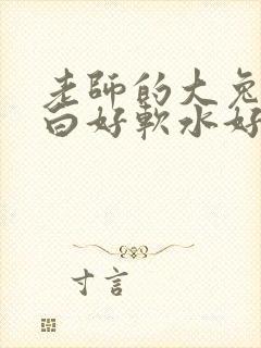 老师的大兔子好白好软水好多