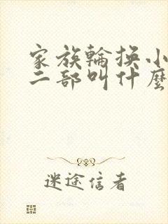 家族轮换小说第二部叫什么名字