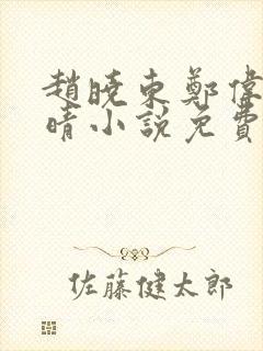 赵晓东郑伟吴雪晴小说免费阅读