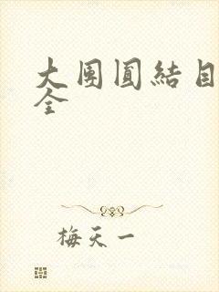 大团圆结目录大全