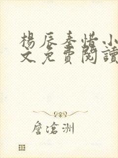 杨辰秦惜小说全文免费阅读完整版