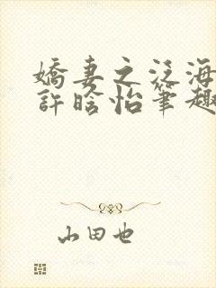 娇妻之泛海之舟许晗怡笔趣阁