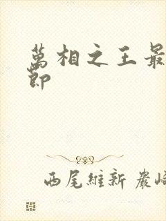 万相之王最新章节