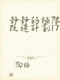 静静的极限自我改造计划17