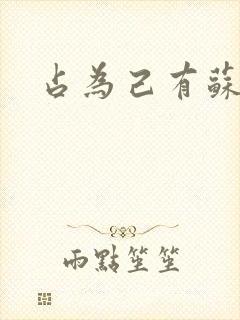 占为己有苏静初