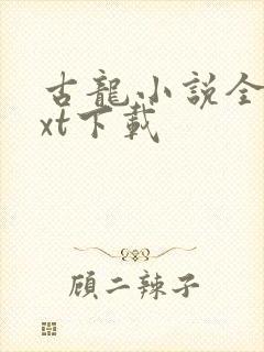 古龙小说全集txt下载