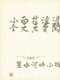 小白花浇灌日常全文免费阅读