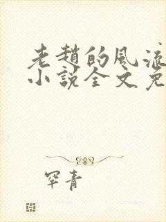 老赵的风流人生小说全文免费阅读