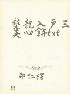 双龙入户三人行夹心饼txt