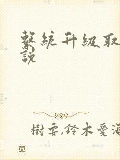 系统升级取液小说