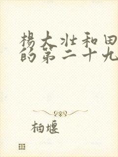 杨大壮和田桂花的第二十九