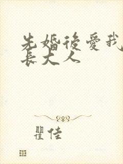 先婚后爱我的市长大人