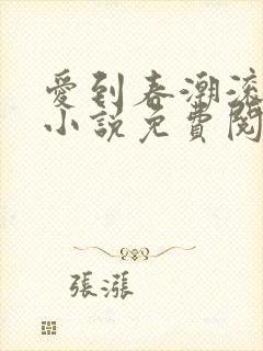 爱到春潮滚滚来小说免费阅读