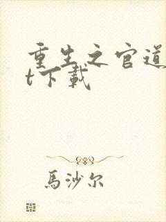 重生之官道txt下载