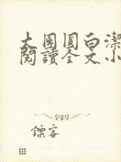 大团圆白洁免费阅读全文小说