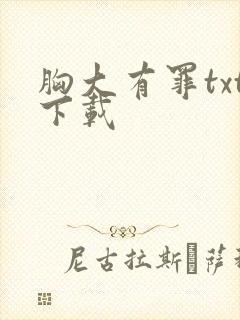 胸大有罪txt下载