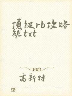 顶级rb攻略系统txt