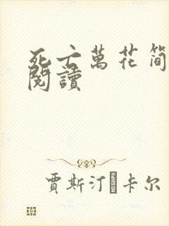 死亡万花简小说阅读