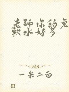 老师你的兔子好软水好多