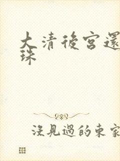 大清后宫还君明珠