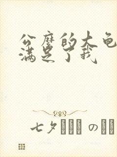 公么的大龟强大满足了我