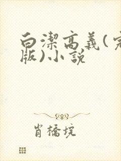 白洁高义(完整版)小说