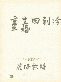 重生回到冷战前军婚