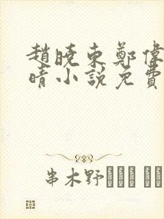 赵晓东郑伟吴雪晴小说免费阅读