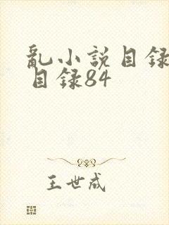 乱小说目录阅读目录84