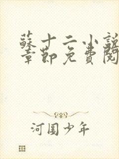 苏十二小说最新章节免费阅读全文