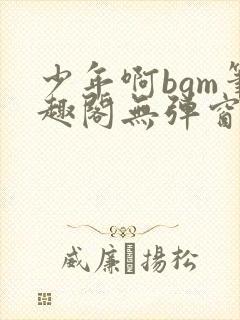 少年啊bgm笔趣阁无弹窗免费