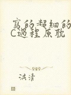 写的超细的多肉C过程原耽