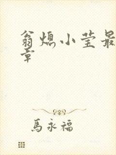 翁熄小莹最新节章