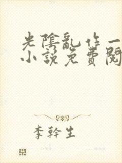 光阴乱作一团的小说免费阅读