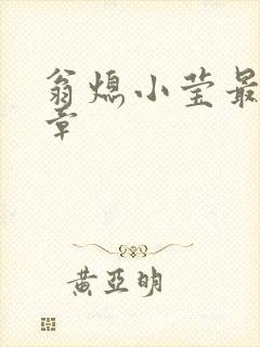 翁熄小莹最新节章