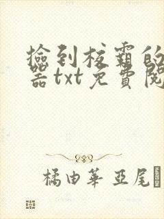 捡到校霸的遥控器txt免费阅读by阳阳