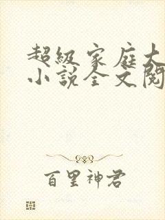 超级家庭大杂烩小说全文阅读