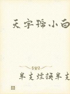天字号小白脸