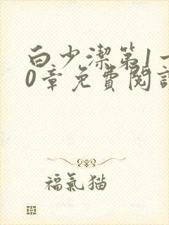 白少洁第1一40章免费阅读